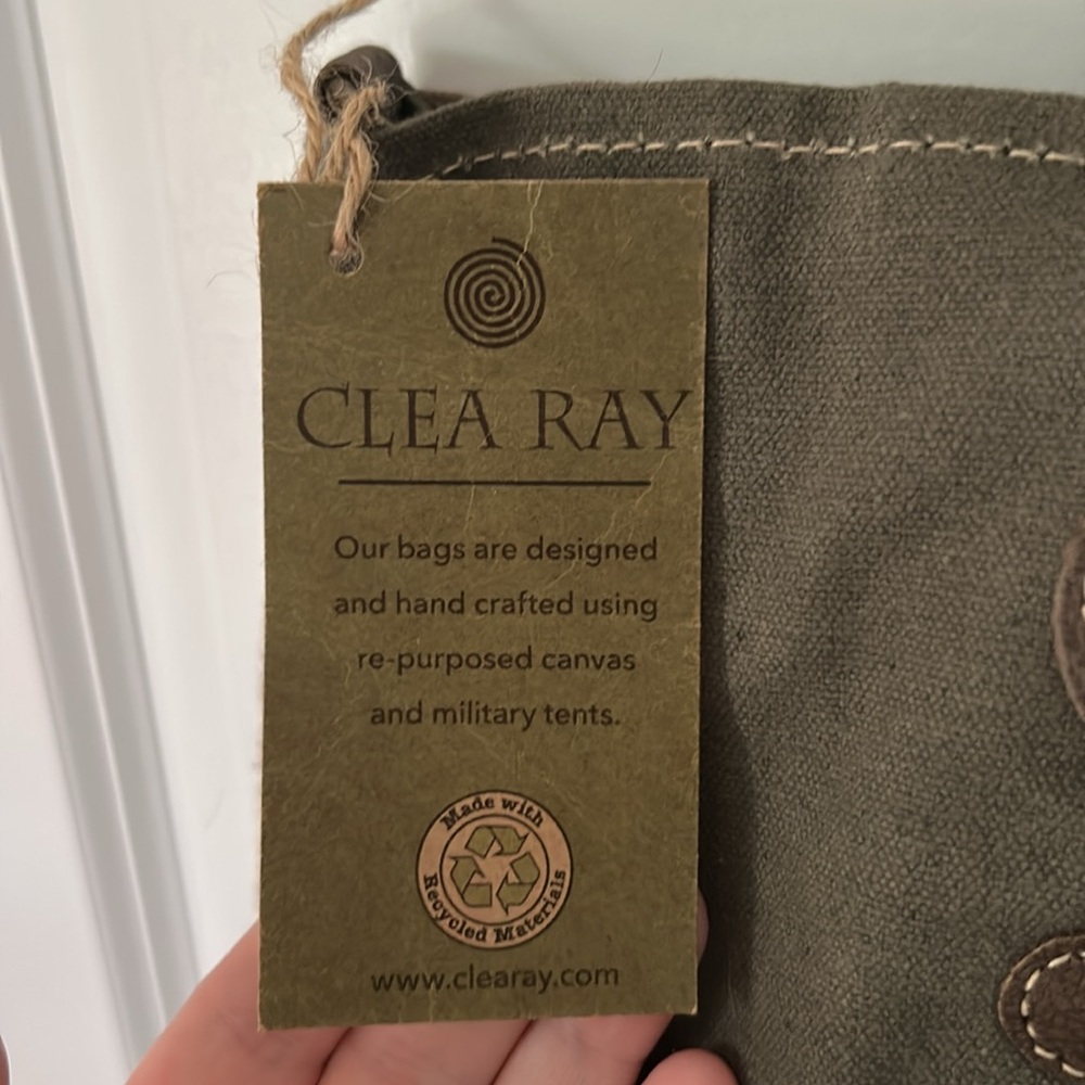 Brown Canvas Tote Bag with Graphic Design - Picture 3 of 5